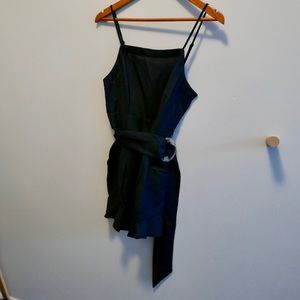 Shorts romper black extra small 00 jumpsuit